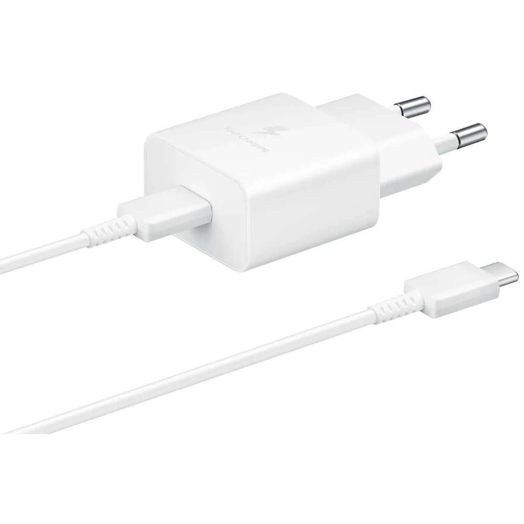 Мережевий зарядний пристрій Samsung Fast Charging Type-C 15W White (EP-T1510XWEG)