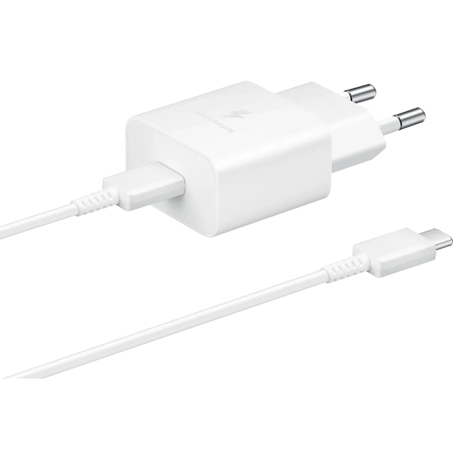 Мережевий зарядний пристрій Samsung Fast Charging Type-C 15W White (EP-T1510XWEG)
