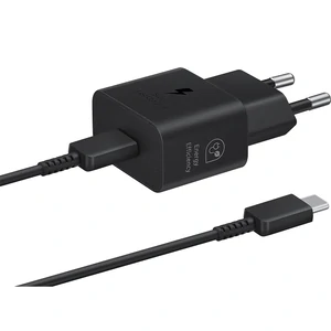 СЗУ Samsung Fast Charging Type-C 25W with Cable Black (EP-T2510XBEGEU)