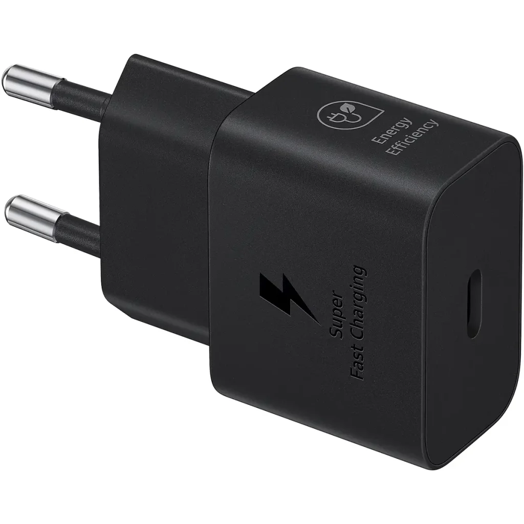 Сетевое зарядное устройство Samsung Fast Charging Type-C 25W with Cable Black (EP-T2510XBEGEU)
