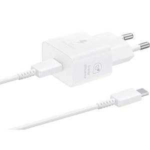 СЗУ Samsung Fast Charging Type-C 25W with Cable White (EP-T2510XWEGEU)