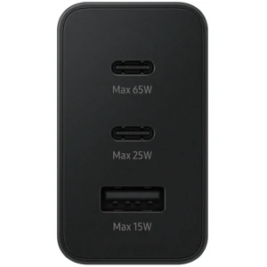 Сетевое зарядное устройство Samsung USB + 2 Type-C 65W Black (EP-T6530NBEGRU)