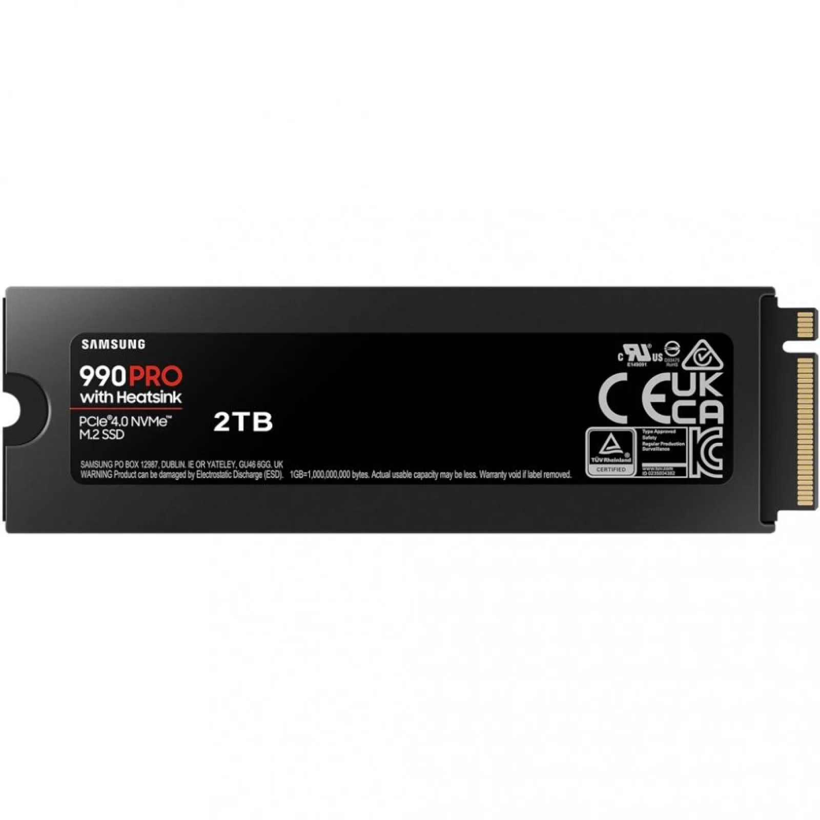 SSD внутренние Samsung 990 PRO with Heatsink 2 TB (MZ-V9P2T0GW) UA