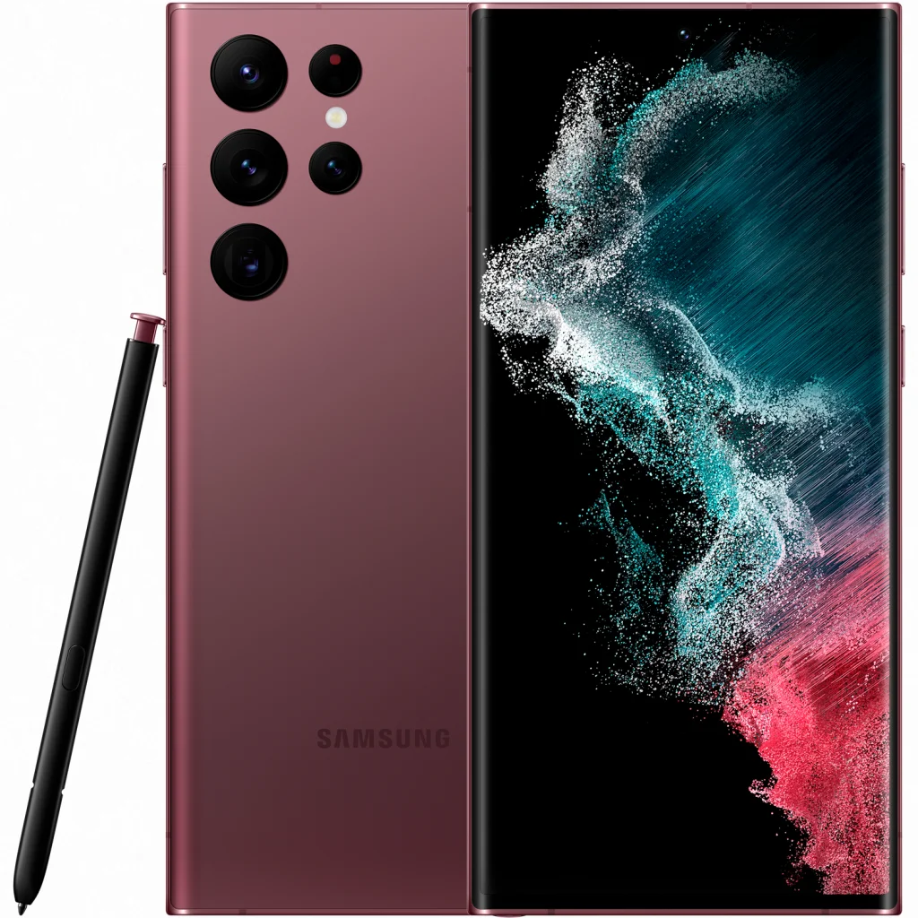 Смартфон Samsung Galaxy S22 Ultra 8/128GB Burgundy (SM-S908BDRDSEK)