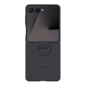 Цвет: Черный - Чехол Samsung Silicone Case with Ring Black для Samsung Galaxy Flip7 (EF-PF766TBEGUA)