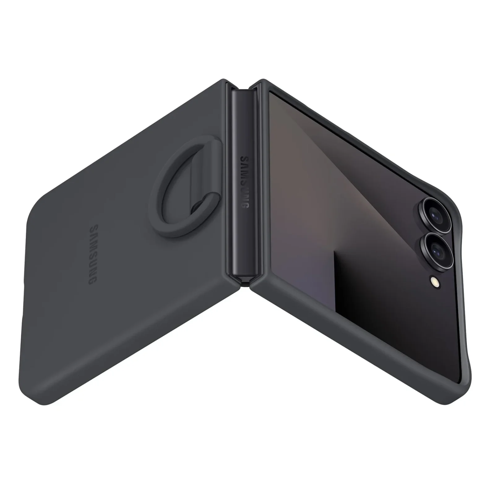 Чохол Samsung Silicone Case with Ring Black для Samsung Galaxy Flip7 (EF-PF766TBEGUA)