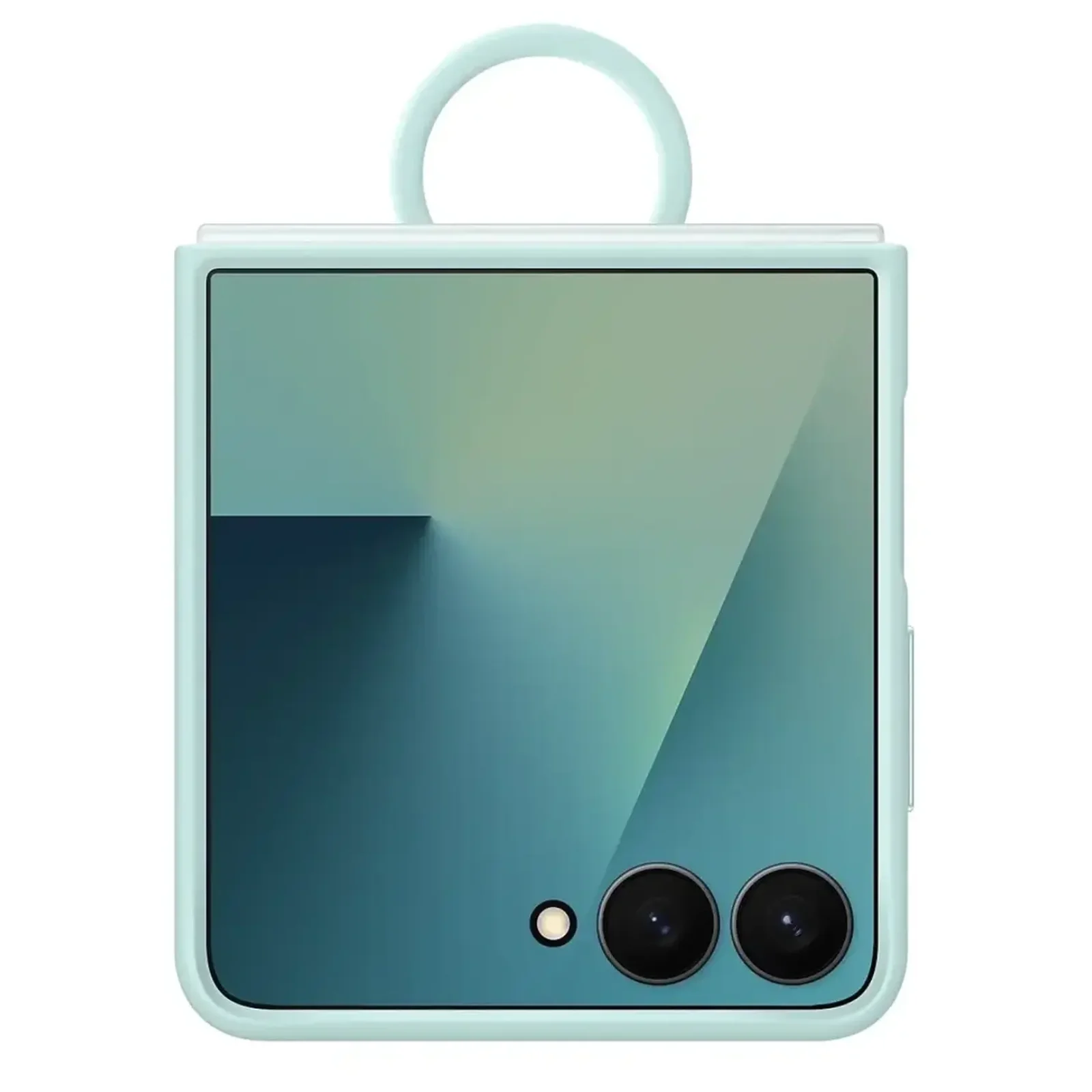 Чехол SamsungSilicone Case with Ring Light Cyan для Samsung Galaxy Flip7 (EF-PF766TMEGUA)