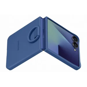 Чехол Samsung Silicone Case with Ring Blue для Samsung Galaxy Flip7 (EF-PF766TNEGUA)