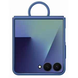 Чехол Samsung Silicone Case with Ring Blue для Samsung Galaxy Flip7 (EF-PF766TNEGUA)