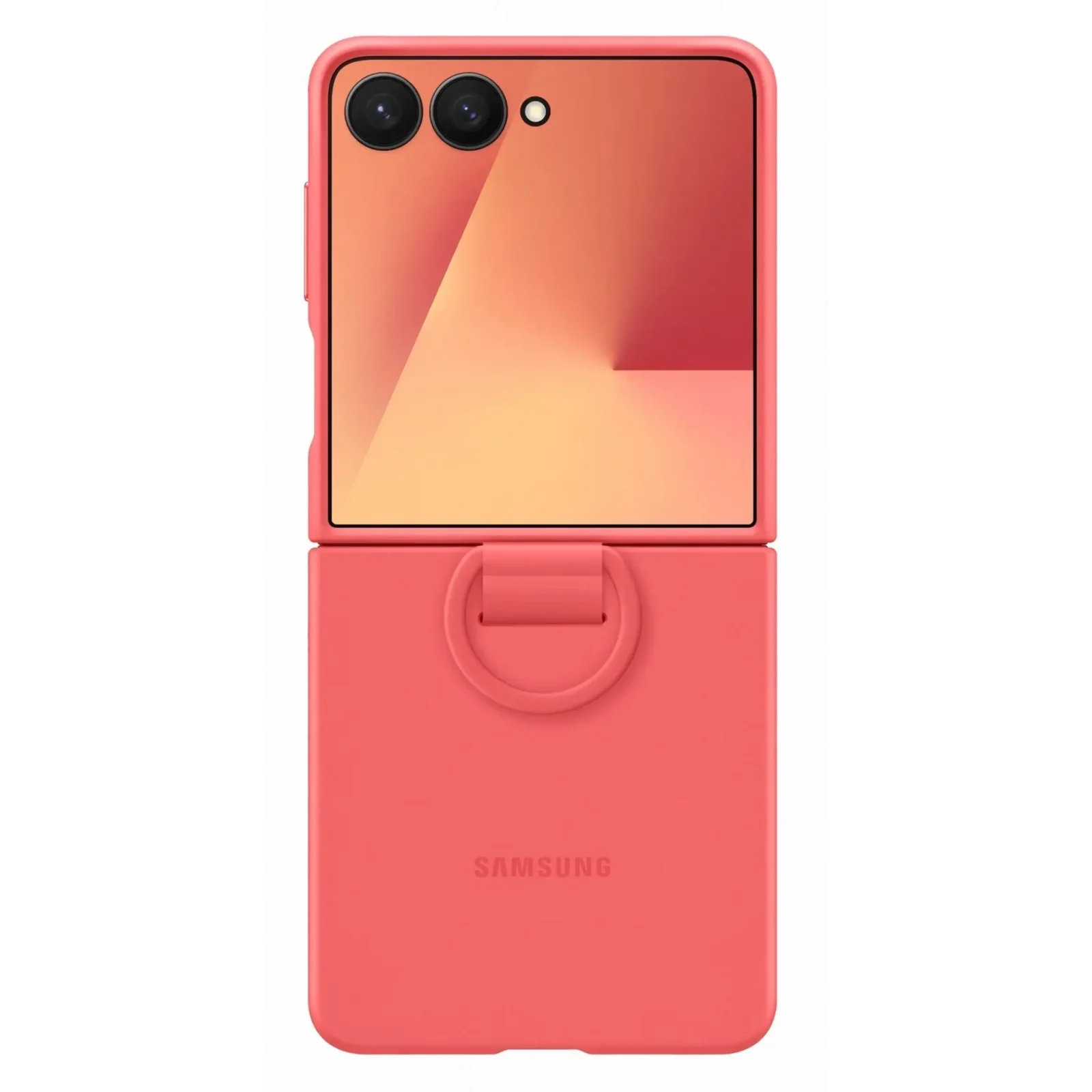 Чехол SamsungSilicone Case with Ring Red для Samsung Galaxy Flip7 (EF-PF766TREGUA)