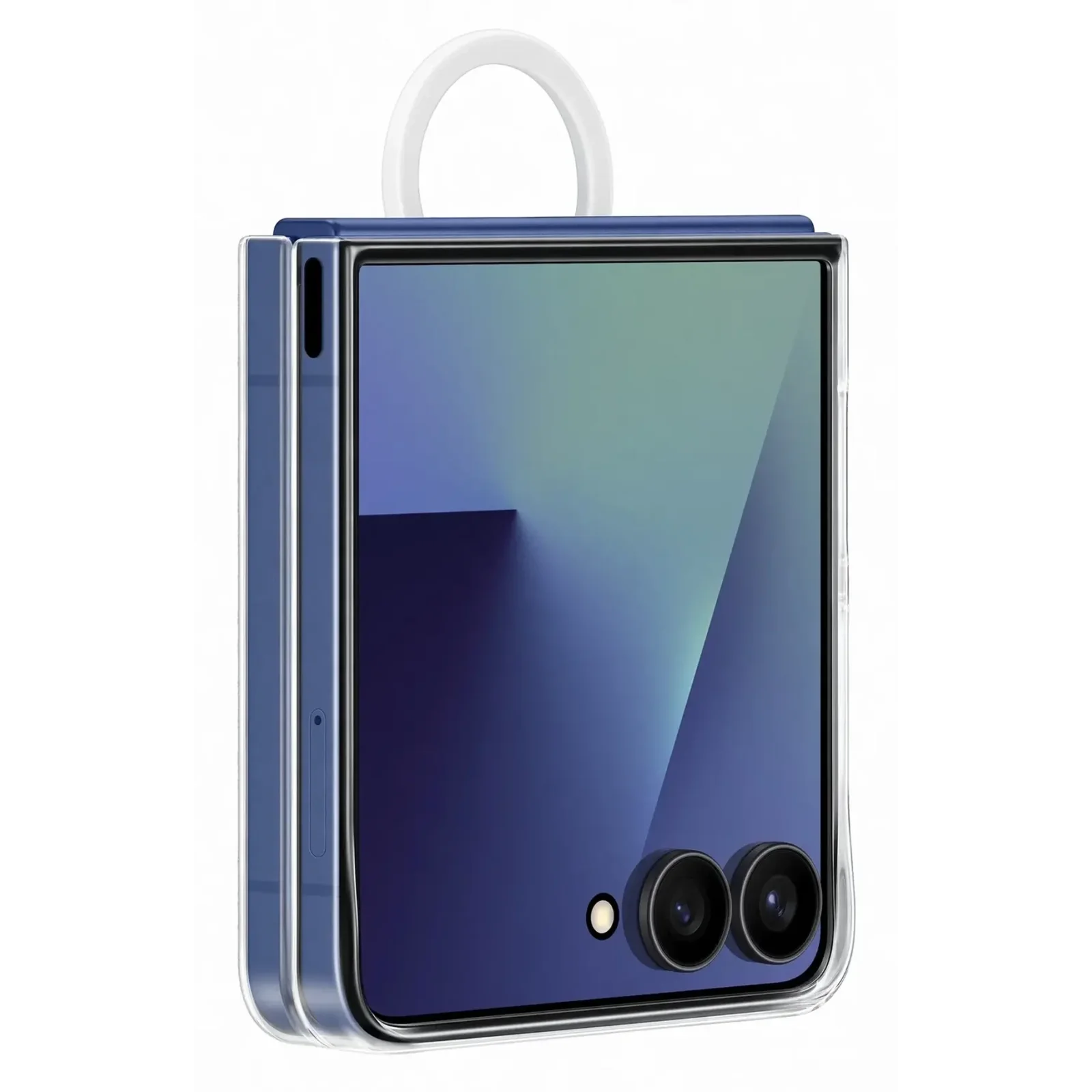Чехол Samsung Clear Case with Ring Transparency для Samsung Galaxy Flip7 (EF-QF766CTEGUA)