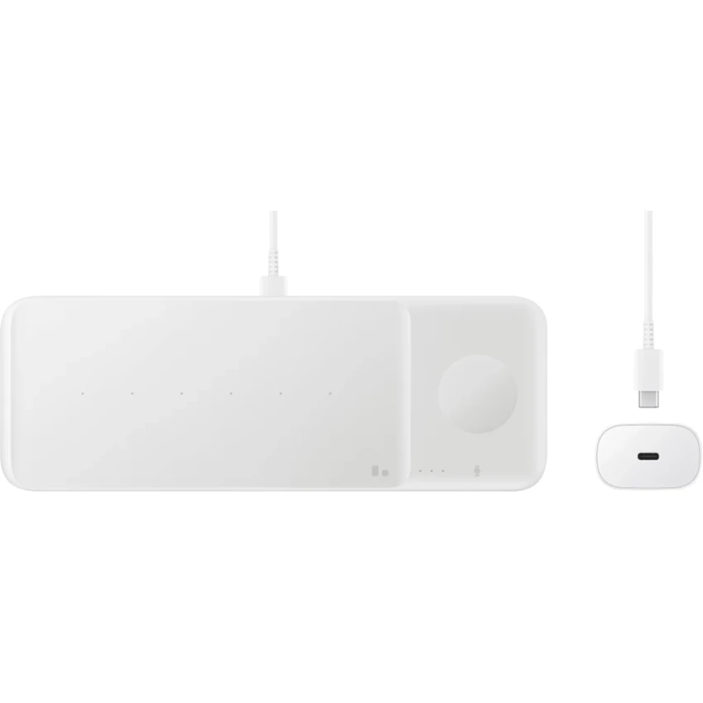 Бездротовий зарядний пристрій Samsung Wireless Charger Trio White (EP-P6300TWEGRU)