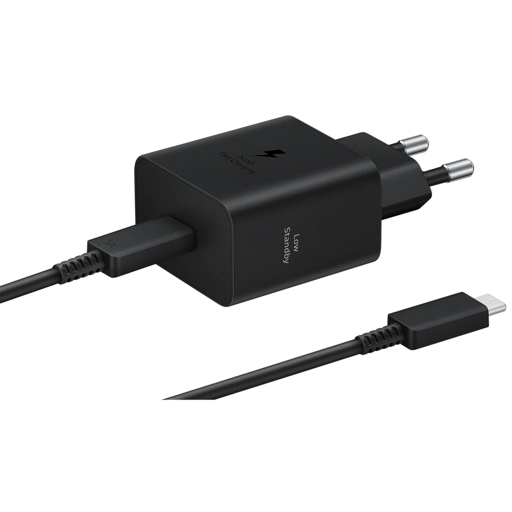 Мережевий зарядний пристрій Samsung Fast Charging Type-C 45W with Cable Black (EP-T4511XBEGEU)