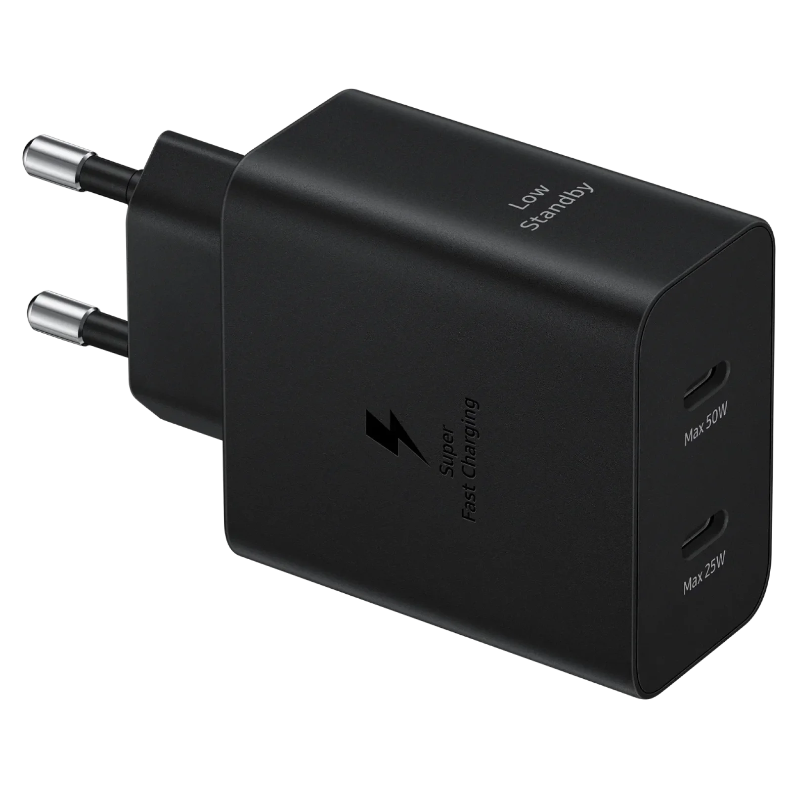 Мережевий зарядний пристрій Samsung Fast Charging Type-C 50W Type-C to Type-C Cable Black (EP-T5020XBEGEU)