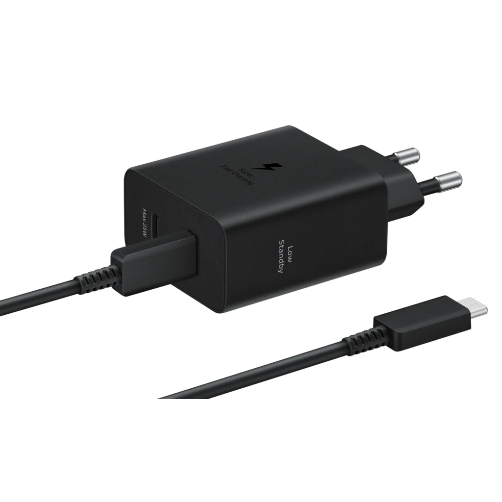 Сетевое зарядное устройство Samsung Fast Charging Type-C 50W Type-C to Type-C Cable Black (EP-T5020XBEGEU)