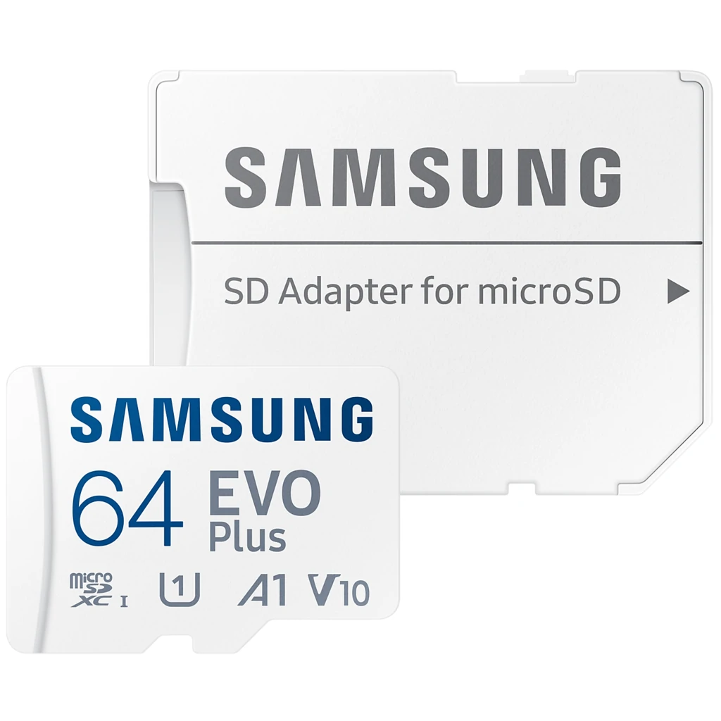 Карта пам'яті Samsung 64 GB microSDXC Class 10 UHS-I U1 V10 A1 EVO Plus + SD Adapter (MB-MC64KA/EU)