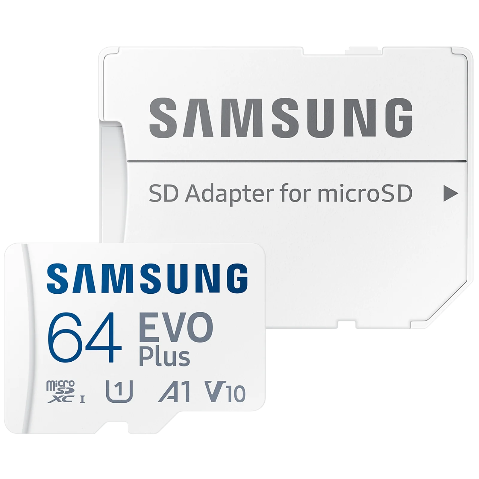 Карта пам'яті Samsung 64 GB microSDXC Class 10 UHS-I U1 V10 A1 EVO Plus + SD Adapter (MB-MC64KA/EU)