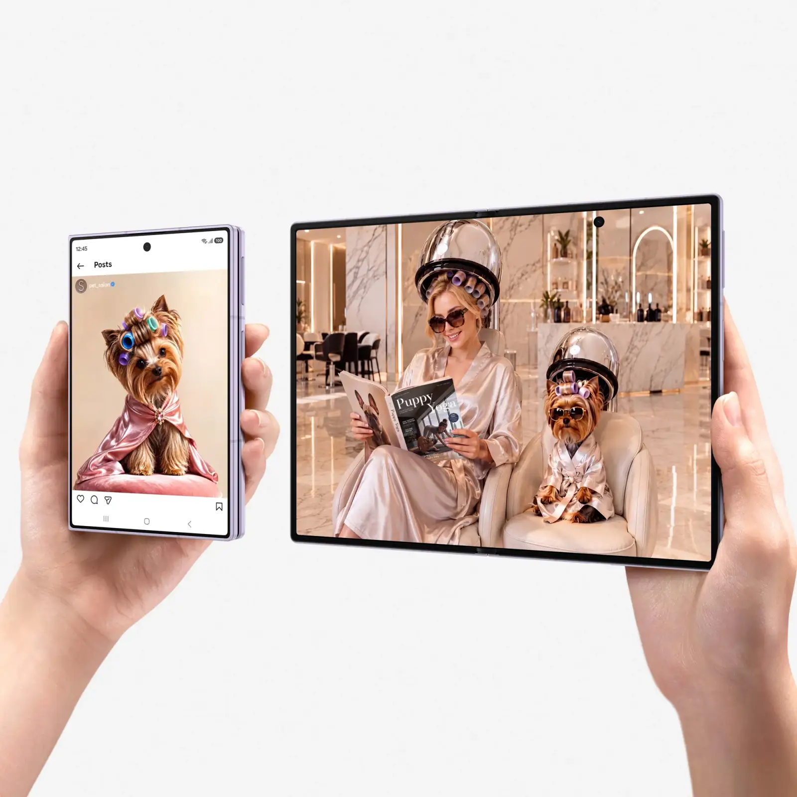 Смартфон Samsung Galaxy Fold8 12/256GB Lavender (SM-F971BLVBSEK) UA