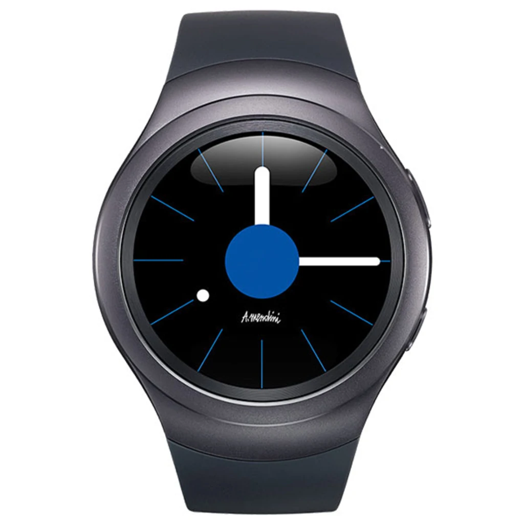 Смарт-часы Samsung Gear S2 SM-R720 Dark-Grey (SM-R7200ZKASEK) UA