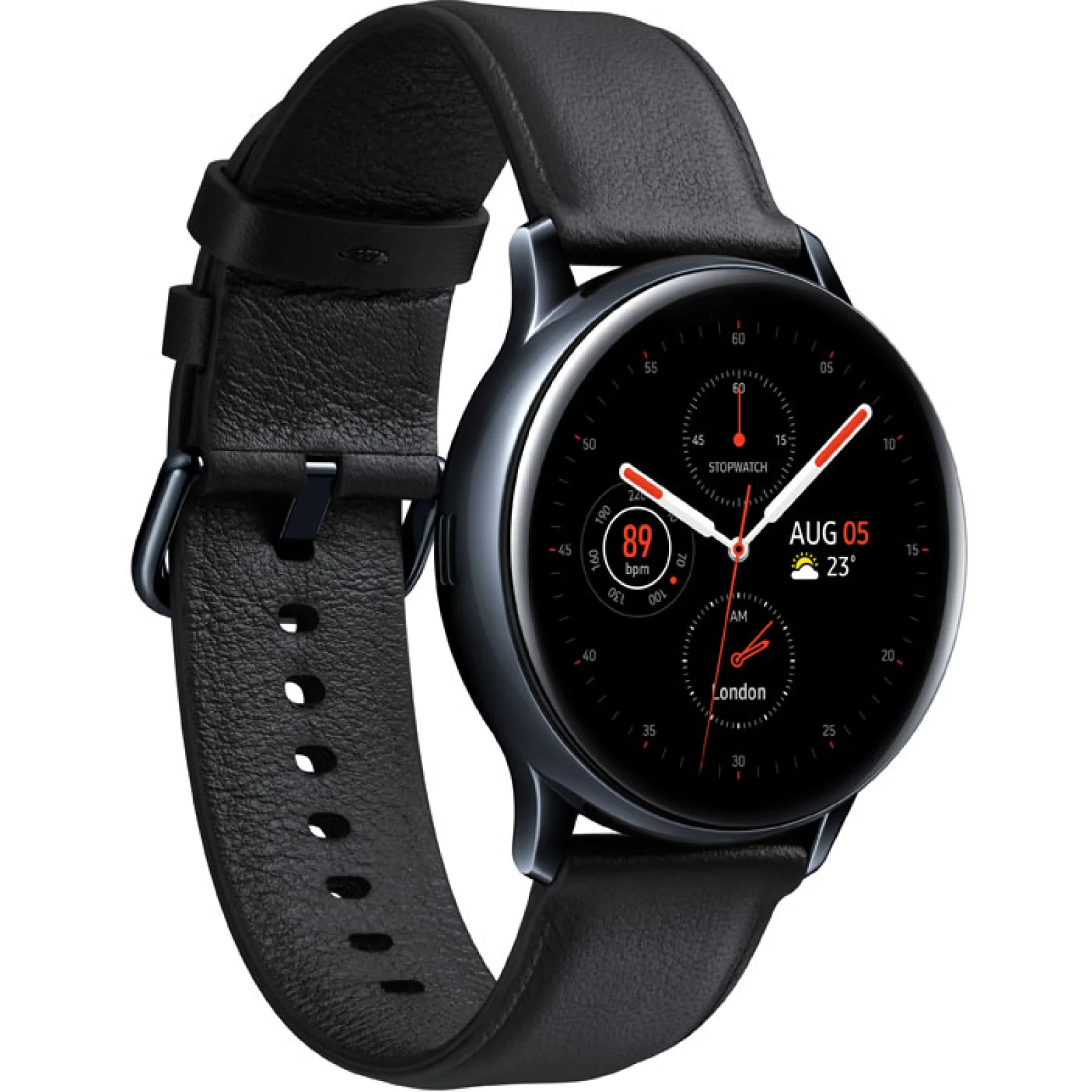 Смарт-годинник Samsung Galaxy Watch Active 2 40mm Black Stainless Steel (SM-R830) UA