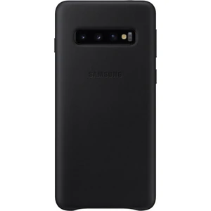 Цвет: Черный - Чехол Samsung Leather Cover Black для Samsung Galaxy S10 SM-G973 (EF-VG973LBEGRU)