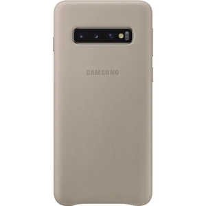 Цвет: Серый - Чехол Samsung Leather Cover Gray для Samsung Galaxy S10 SM-G973 (EF-VG973LJEGRU)