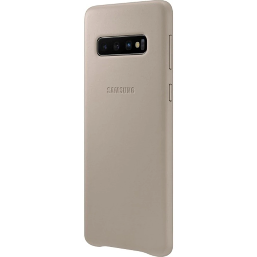 Чехол Samsung Leather Cover Gray для Samsung Galaxy S10 SM-G973