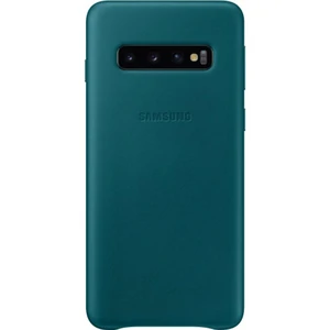 Цвет: Зеленый - Чехол Samsung Leather Cover Green для Samsung Galaxy S10 SM-G973 (EF-VG973LGEGRU)