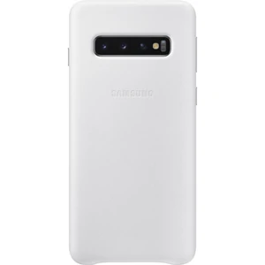 Цвет: Белый - Чехол Samsung Leather Cover White для Samsung Galaxy S10 SM-G973 (EF-VG973LWEGRU)