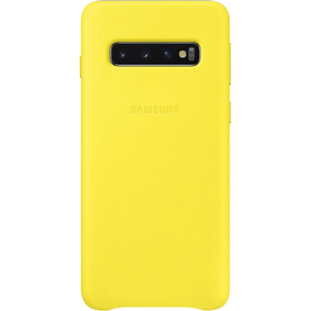 Чехол Samsung Leather Cover Yellow для Samsung Galaxy S10 SM-G973