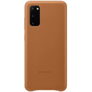 Цвет: Коричневый - Чехол Samsung Leather Cover Brown для Samsung Galaxy S20 SM-G980 (EF-VG980LAEGRU)