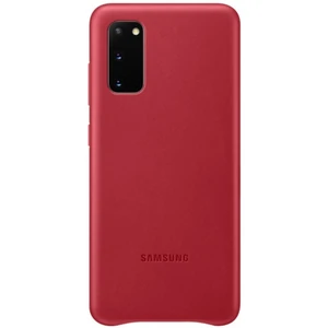 Цвет: Красный - Чехол Samsung Leather Cover Red для Samsung Galaxy S20 SM-G980 (EF-VG980LREGRU)