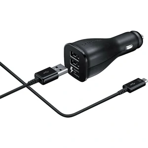 Автомобильное зарядное устройство Samsung Fast Charging 2USB Black (EP-LN920BBEGRU)