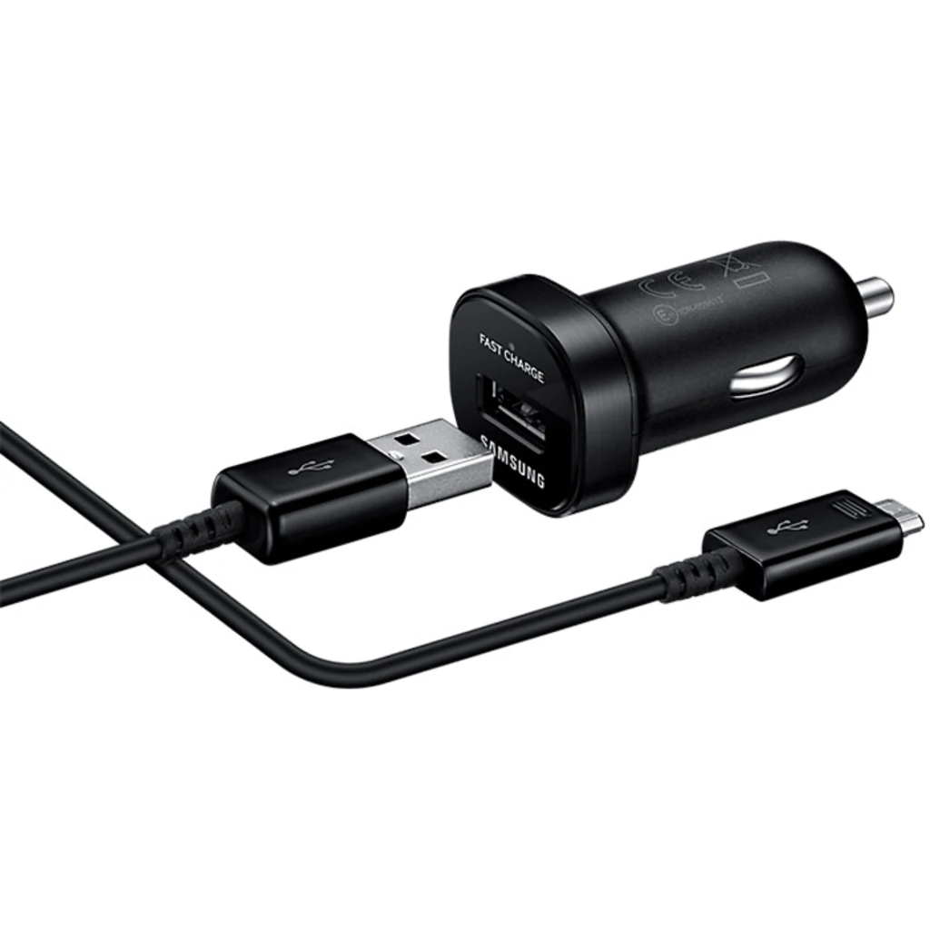Автомобильное зарядное устройство Samsung Fast Charging Mini MicroUSB Black (EP-LN930BBEGRU)