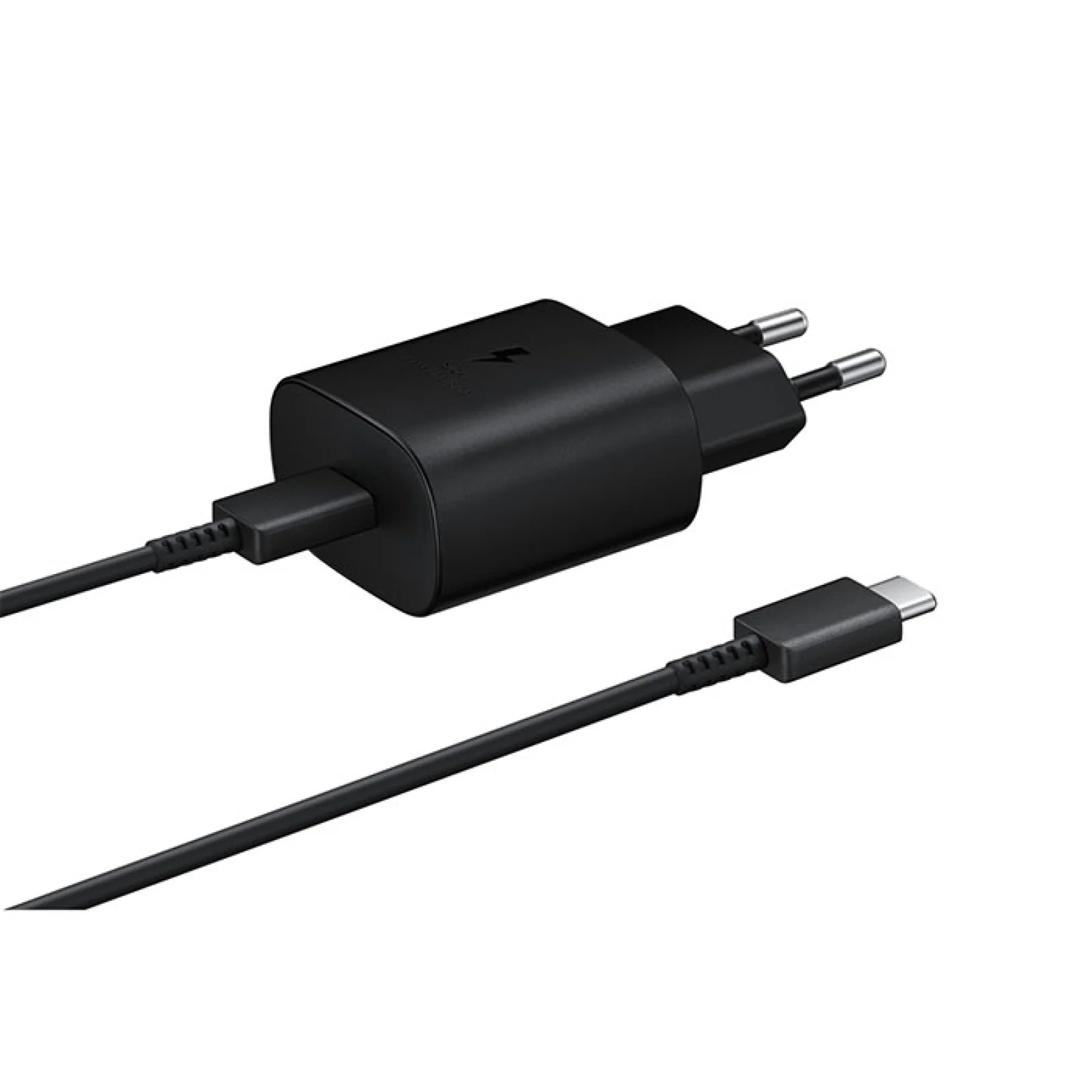 Мережевий зарядний пристрій Samsung Fast Charging Type-C 25W with Cable Black (EP-TA800XBEGRU)