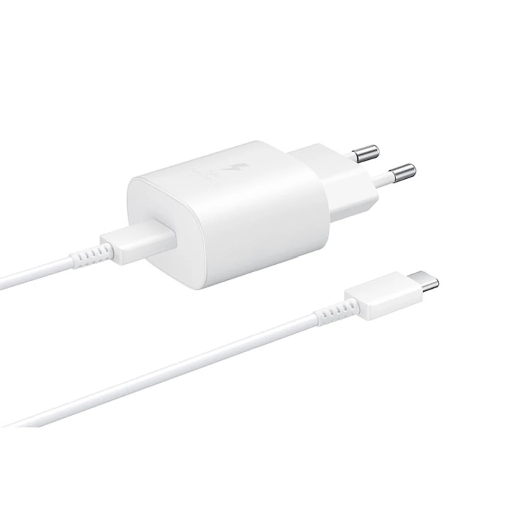 Сетевое зарядное устройство Samsung Fast Charging Type-C 25W with Cable White (EP-TA800XWEGRU)