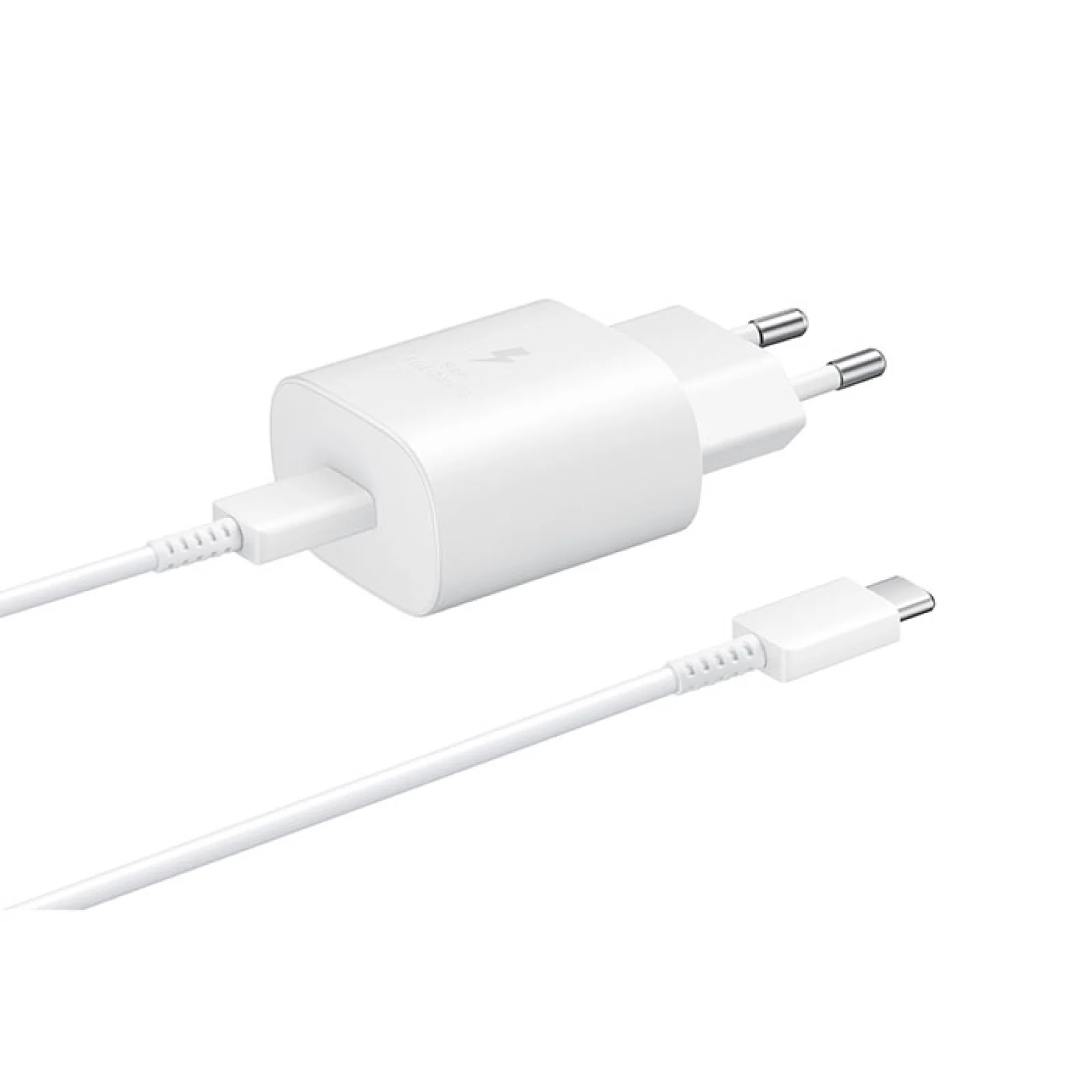 Сетевое зарядное устройство Samsung Fast Charging Type-C 25W with Cable White (EP-TA800XWEGRU)