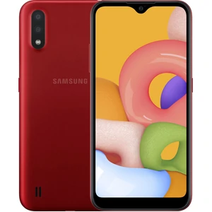 Цвет: Красный - Смартфон Samsung Galaxy A01 SM-A015F 2/16GB Red (SM-A015FZRDSEK) UA