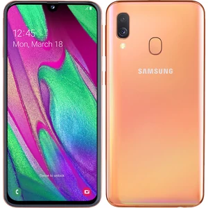 Колір: Червоний - Смартфон Samsung Galaxy A40 SM-A405F 4/64GB Coral (SM-A405FZRV)