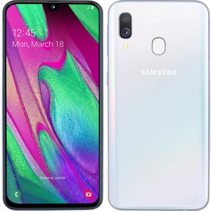 Колір: Білий - Смартфон Samsung Galaxy A40 SM-A405F 4/64GB White (SM-A405FZWD)