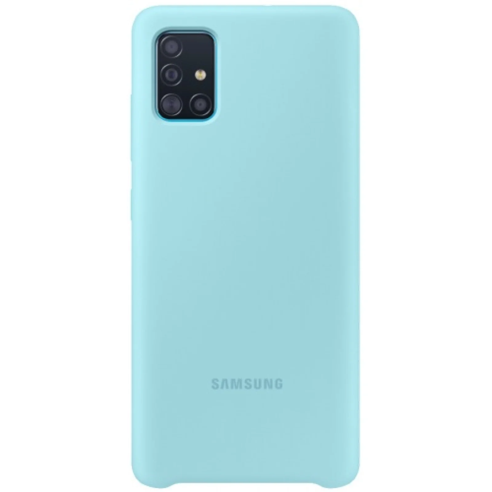 Чехол Samsung Silicone Cover Blue для Samsung Galaxy A71 SM-A715