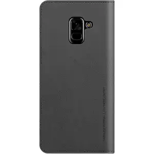 Чехол Araree Flip Wallet Leather Cover Charcoal Gray для Samsung Galaxy А8+ 2018 (GP-A730KDCFAAB)