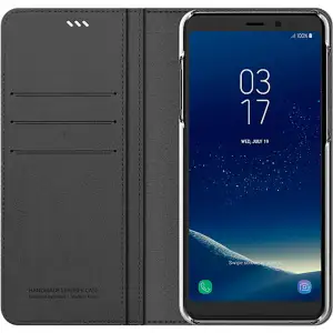 Чехол Araree Flip Wallet Leather Cover Charcoal Gray для Samsung Galaxy А8+ 2018 (GP-A730KDCFAAB)