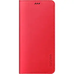 Цвет: Красный - Чехол Araree Flip Wallet Leather Cover Tangerine Red для Samsung Galaxy А8+ 2018 (GP-A730KDCFAAD)