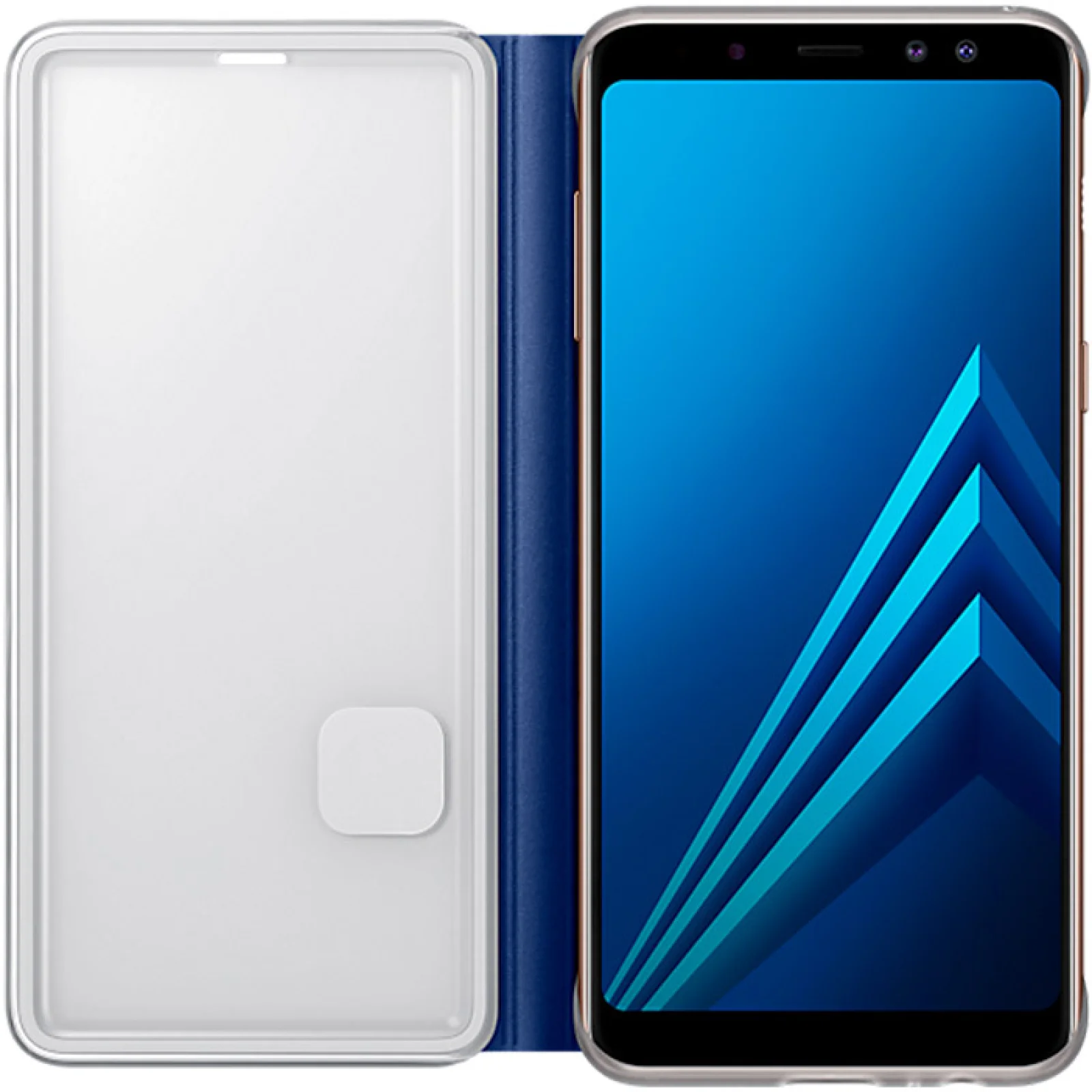 Чехол Samsung Neon Flip Cover Blue для Samsung A730 Galaxy A8 Plus 2018 (EF-FA730PLEGRU)