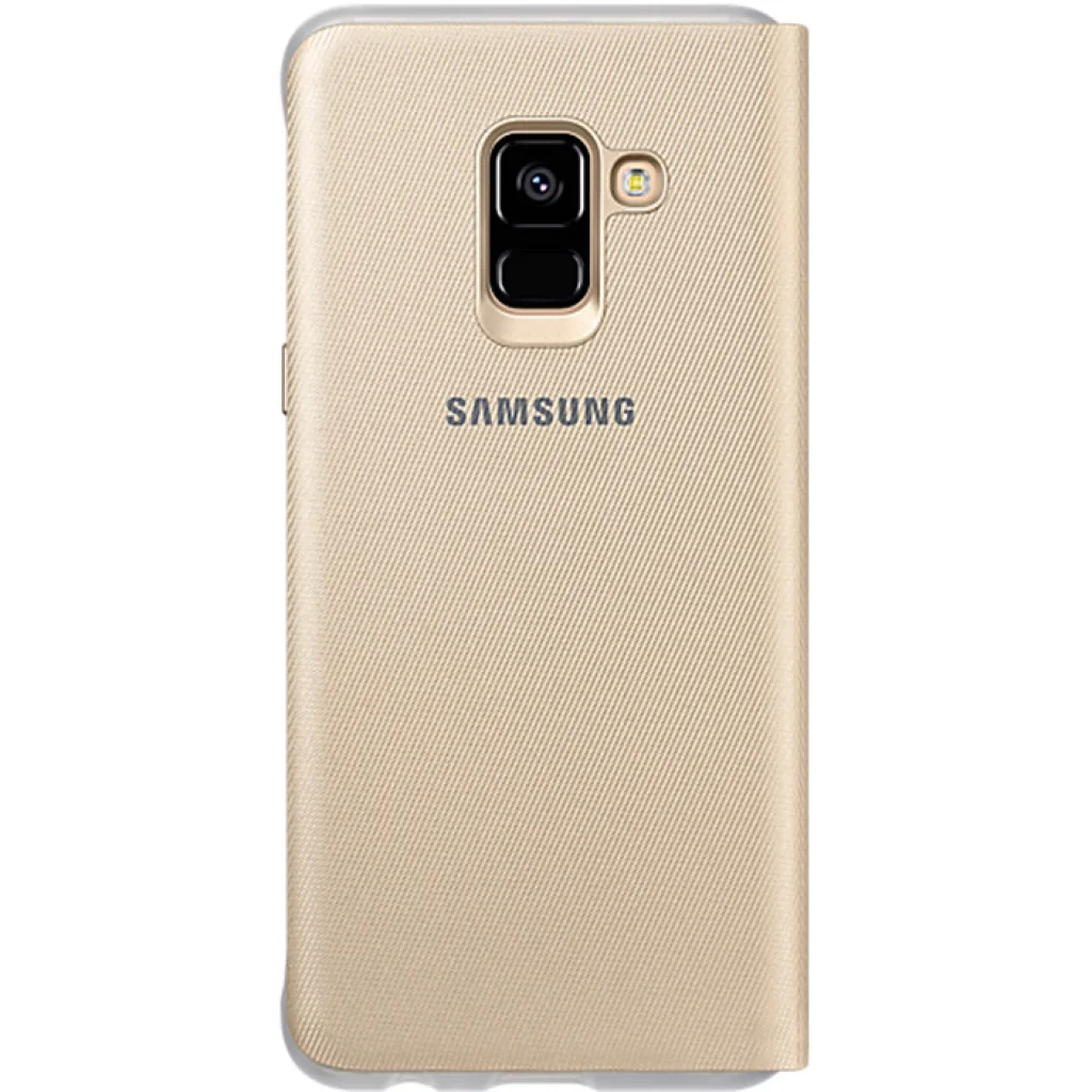 Чехол Samsung Neon Flip Cover Gold для Samsung A530 Galaxy A8 2018 (EF-FA530PFEGRU)