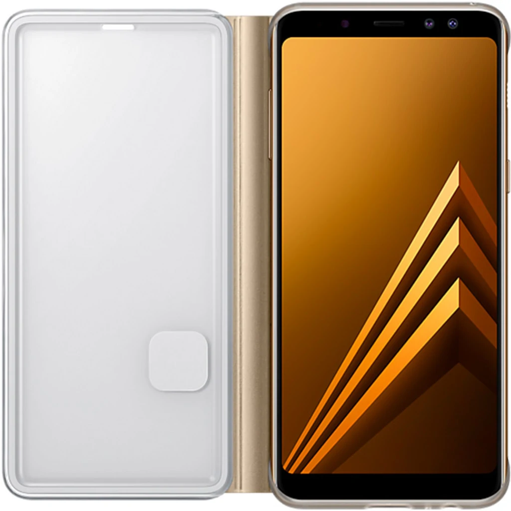 Чехол Samsung Neon Flip Cover Gold для Samsung A530 Galaxy A8 2018 (EF-FA530PFEGRU)
