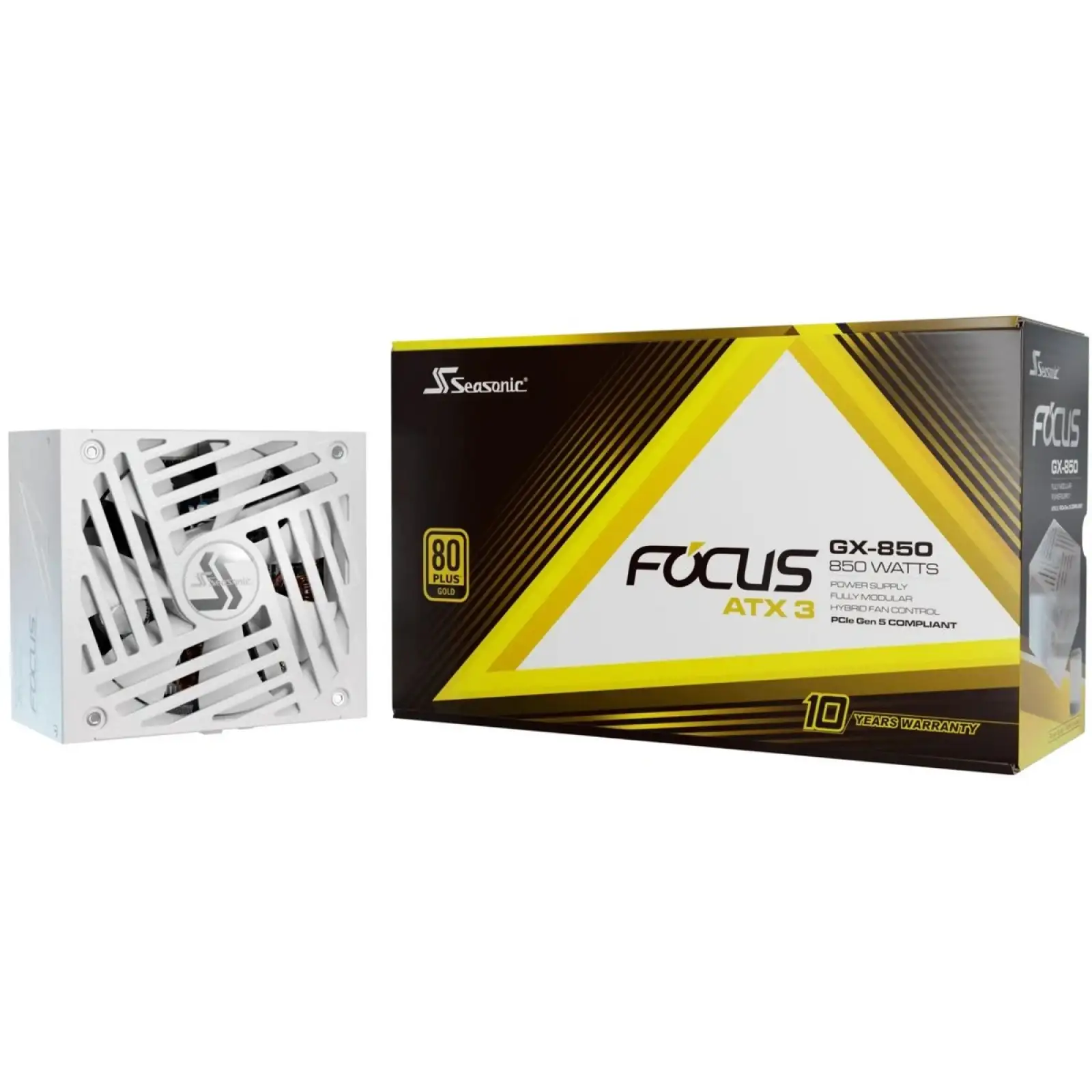 Блок живлення SeaSonic Focus GX-850 ATX 3.1 White (FOCUS-GX-850-ATX31-WHITE) UA