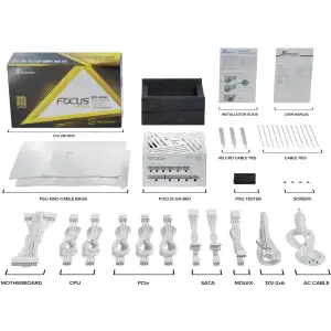 Блок живлення SeaSonic Focus GX-850 ATX 3.1 White (FOCUS-GX-850-ATX31-WHITE) UA