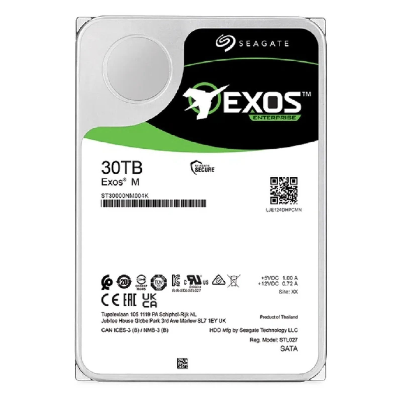 Жорсткий диск HDD Seagate Exos M 30 TB (ST30000NM004K) UA